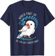 White Indian Ringneck Parrot Aaa Funny Cute Pet Albino Bird T-Shirt - T-Shirt | Navy