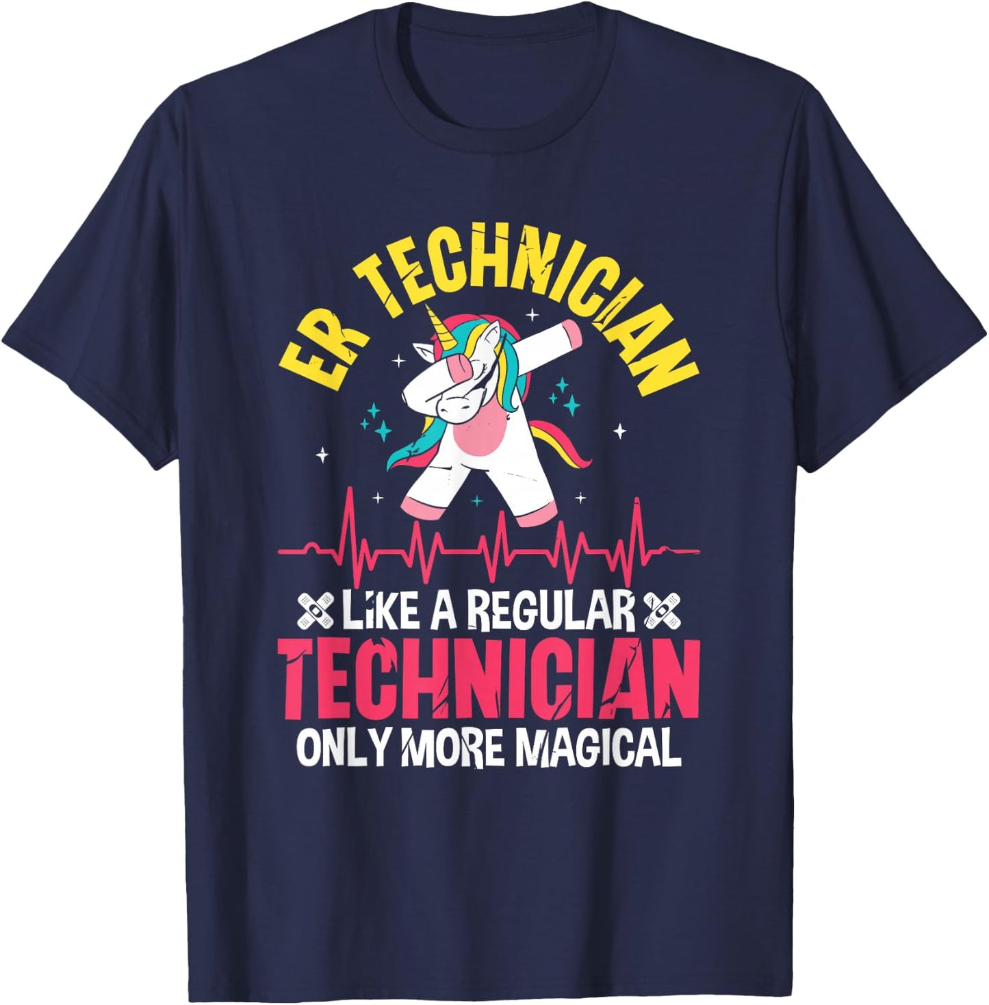 ER Technician Magical Emergency Room Tech ER Tech T-Shirt - T-Shirt | Navy