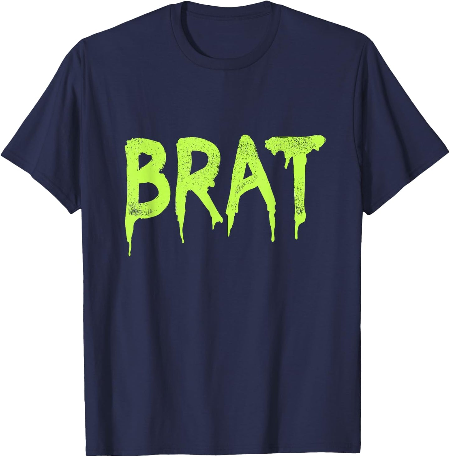 Brat Grunge T-Shirt - T-Shirt | Navy
