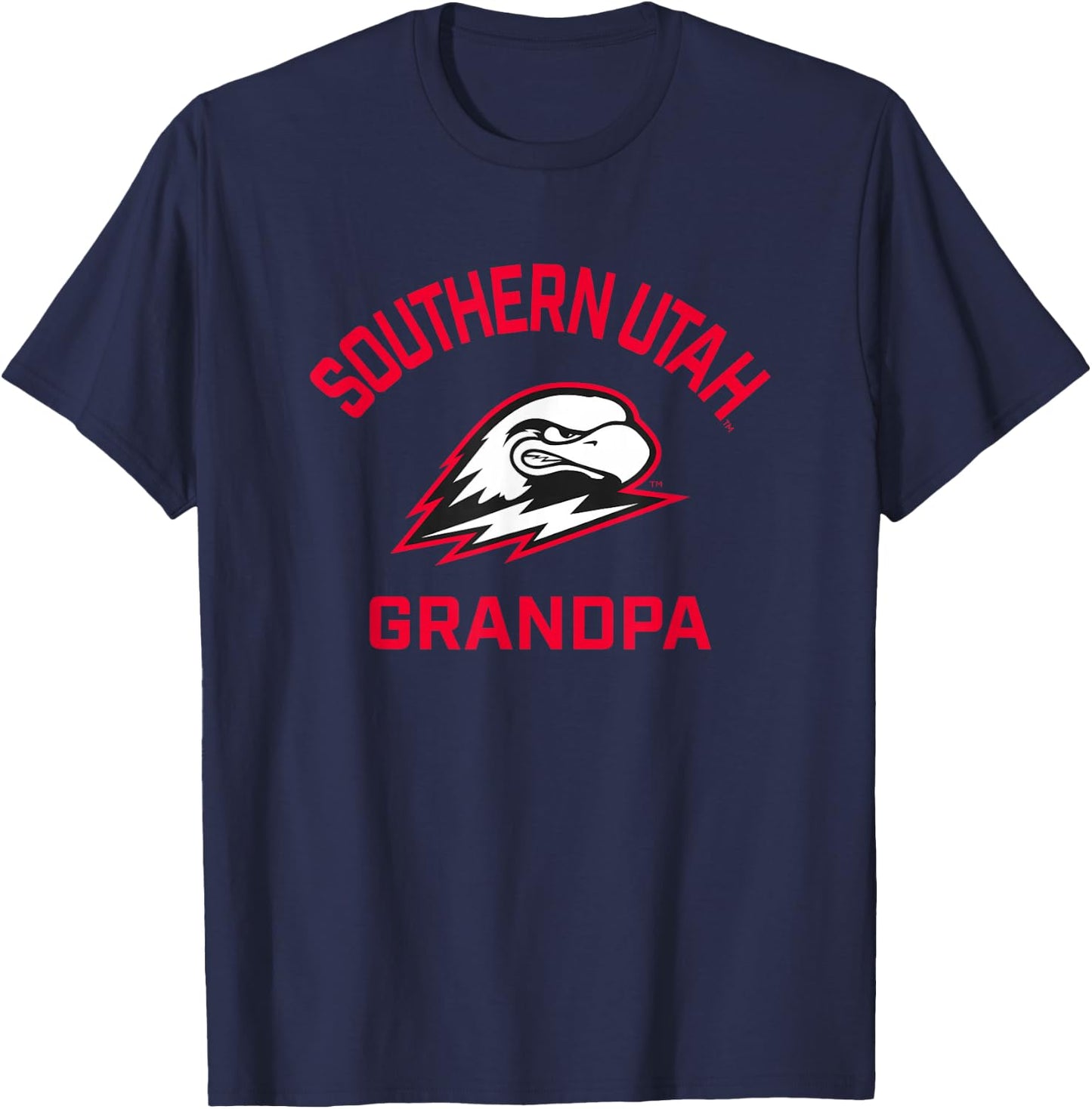 Southern Utah University Thunderbirds Arched Grandpa T-Shirt - T-Shirt | Navy
