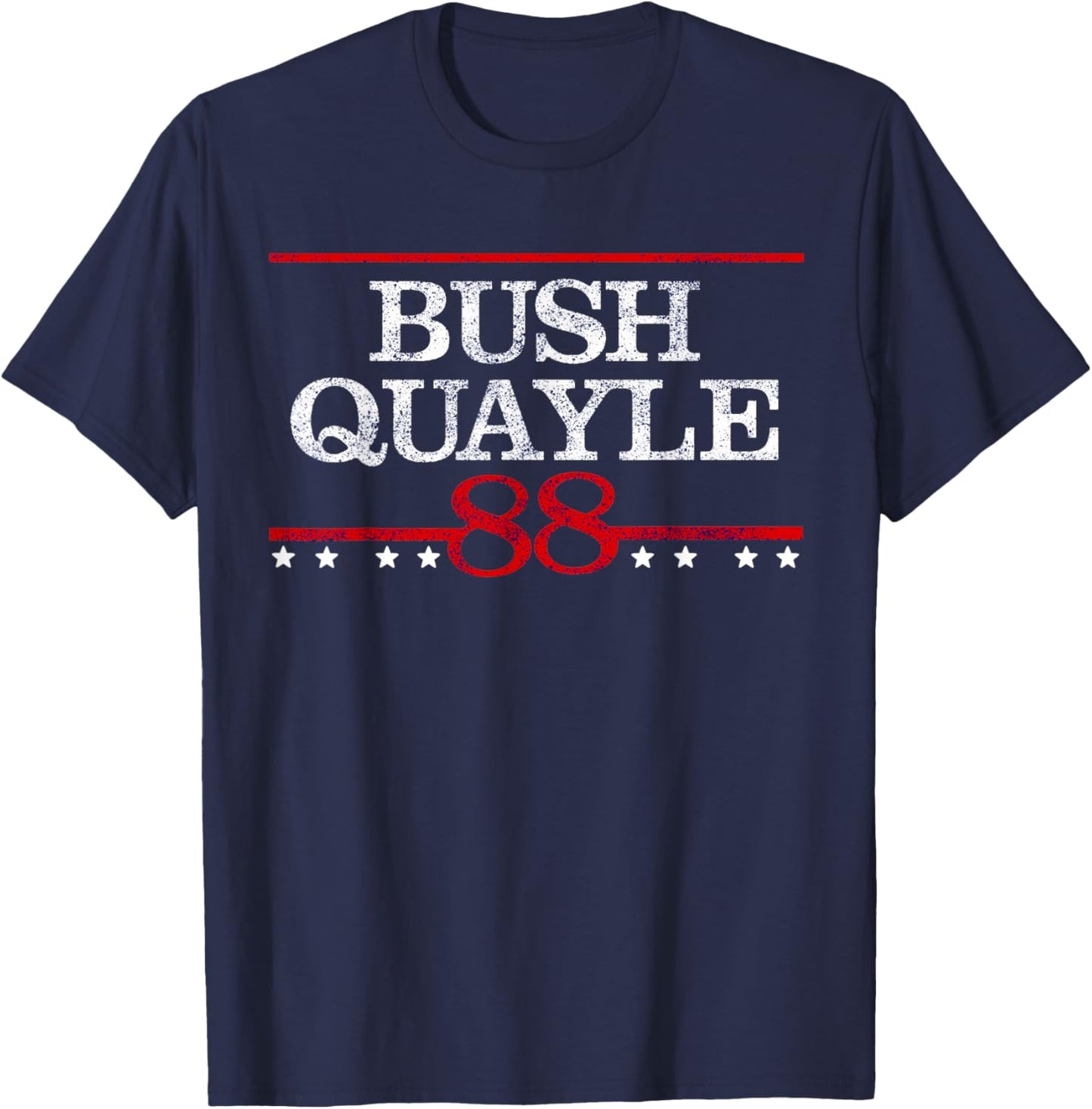 Bush Quayle 88 Retro Republican Presidential Campaign Shirt T-Shirt - T-Shirt | Navy