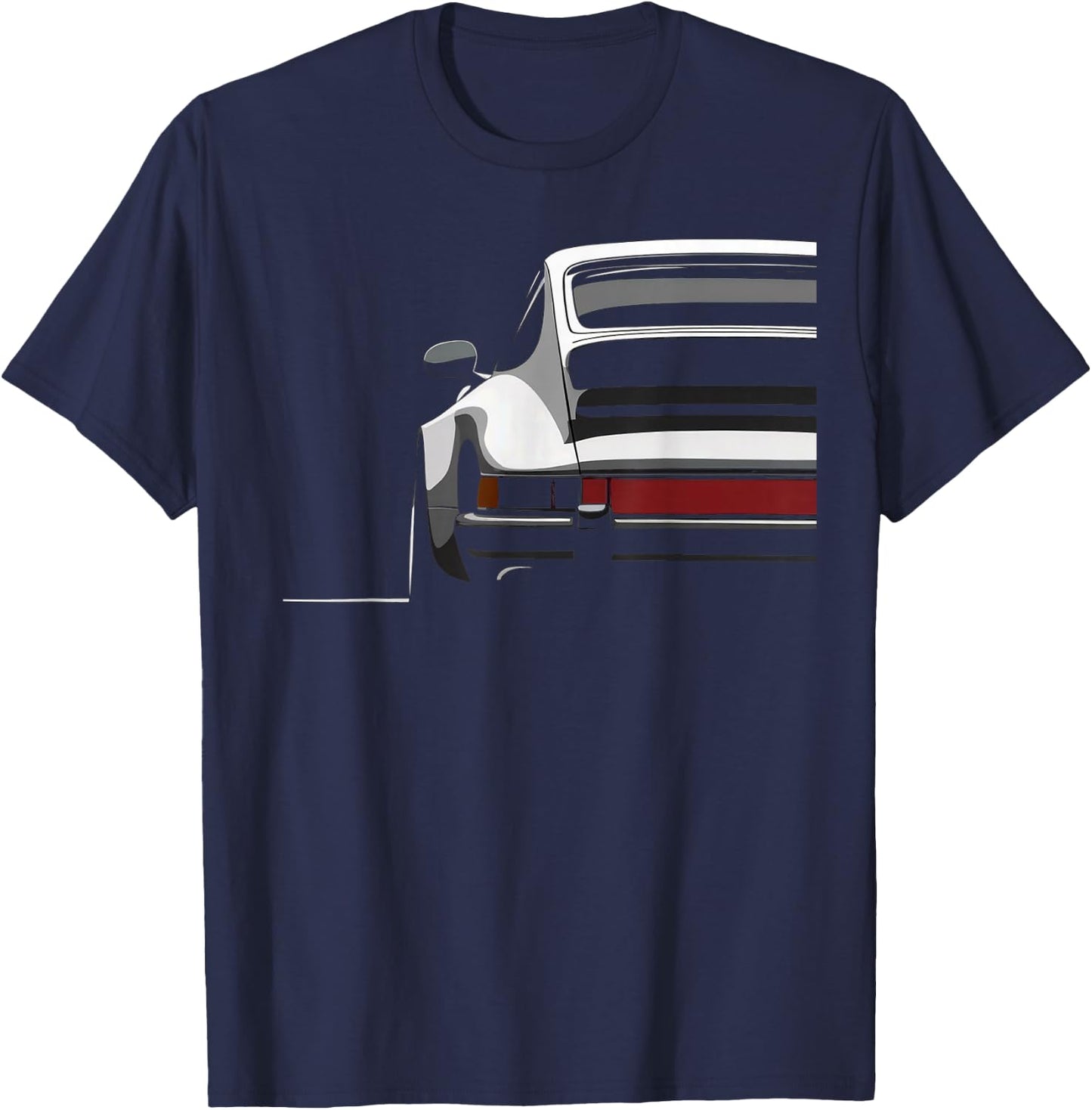 Legendary Racing Sports Car Iconic Racing Car Silhouette T-Shirt - T-Shirt | Navy
