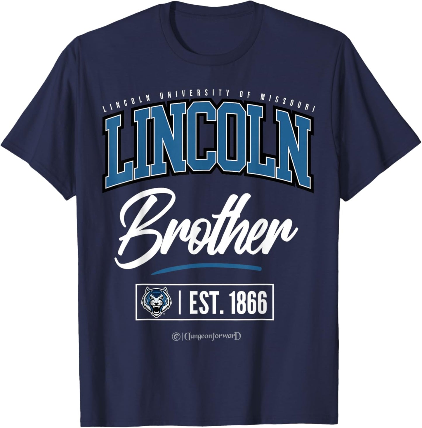 Lincoln University (MO) - LU-MO HBCU Brother T-Shirt - T-Shirt | Navy