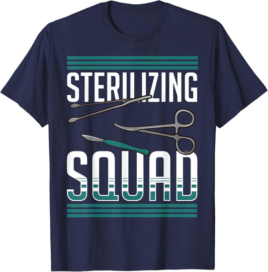 Sterile Processing Technician Instruments Tech Certification T-Shirt - T-Shirt | Navy