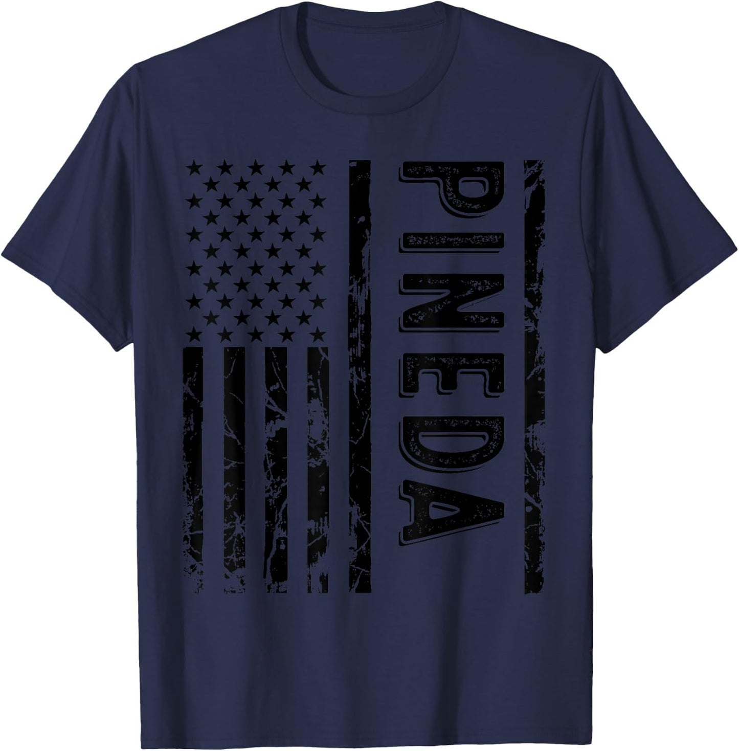Pineda Last Name Funny Surname Team Pineda Family Reunion T-Shirt - T-Shirt | Navy