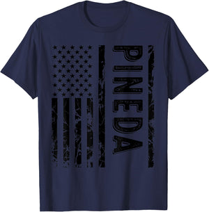 Pineda Last Name Funny Surname Team Pineda Family Reunion T-Shirt - T-Shirt | Navy
