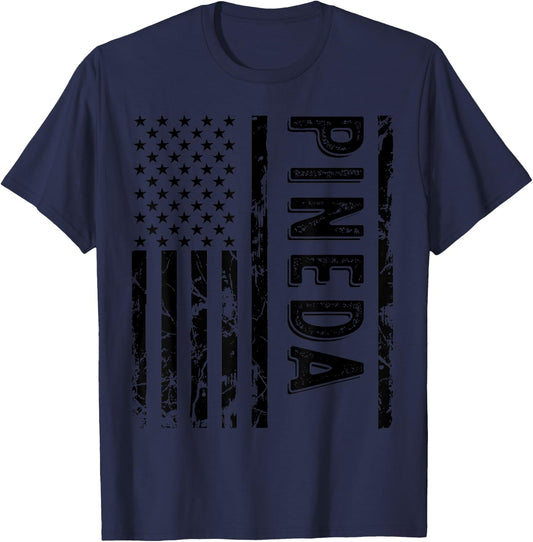 Pineda Last Name Funny Surname Team Pineda Family Reunion T-Shirt - T-Shirt | Navy