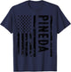 Pineda Last Name Funny Surname Team Pineda Family Reunion T-Shirt - T-Shirt | Navy
