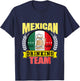 Mexican Drinking Team Beer Flag Mexico Lover Cinco De Mayo T-Shirt - T-Shirt | Navy
