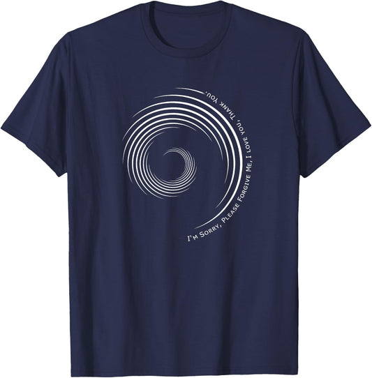 Ho'oponopono Prayer Mantra Shirt Hawaiian Prayer Meditation T-Shirt - T-Shirt | Navy
