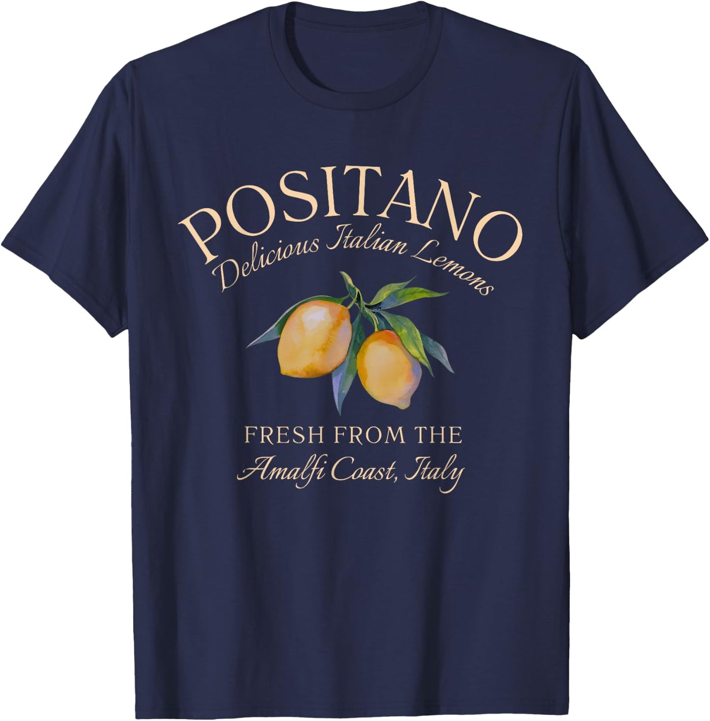 Positano Delicious Italian Lemons Fresh from Italy T-Shirt - T-Shirt | Navy