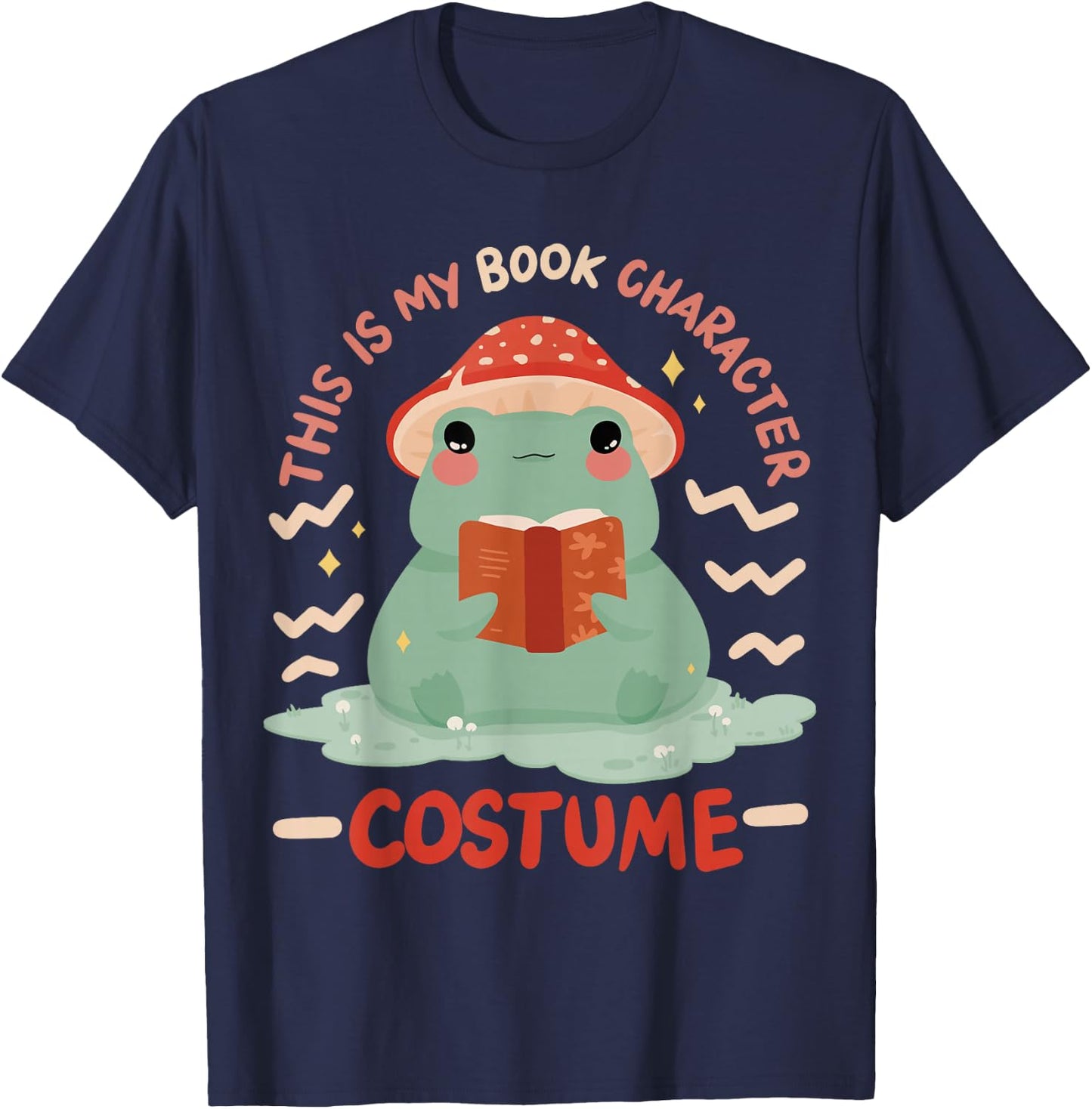 This Is My Book Character Costume T-Shirt - T-Shirt | Navy