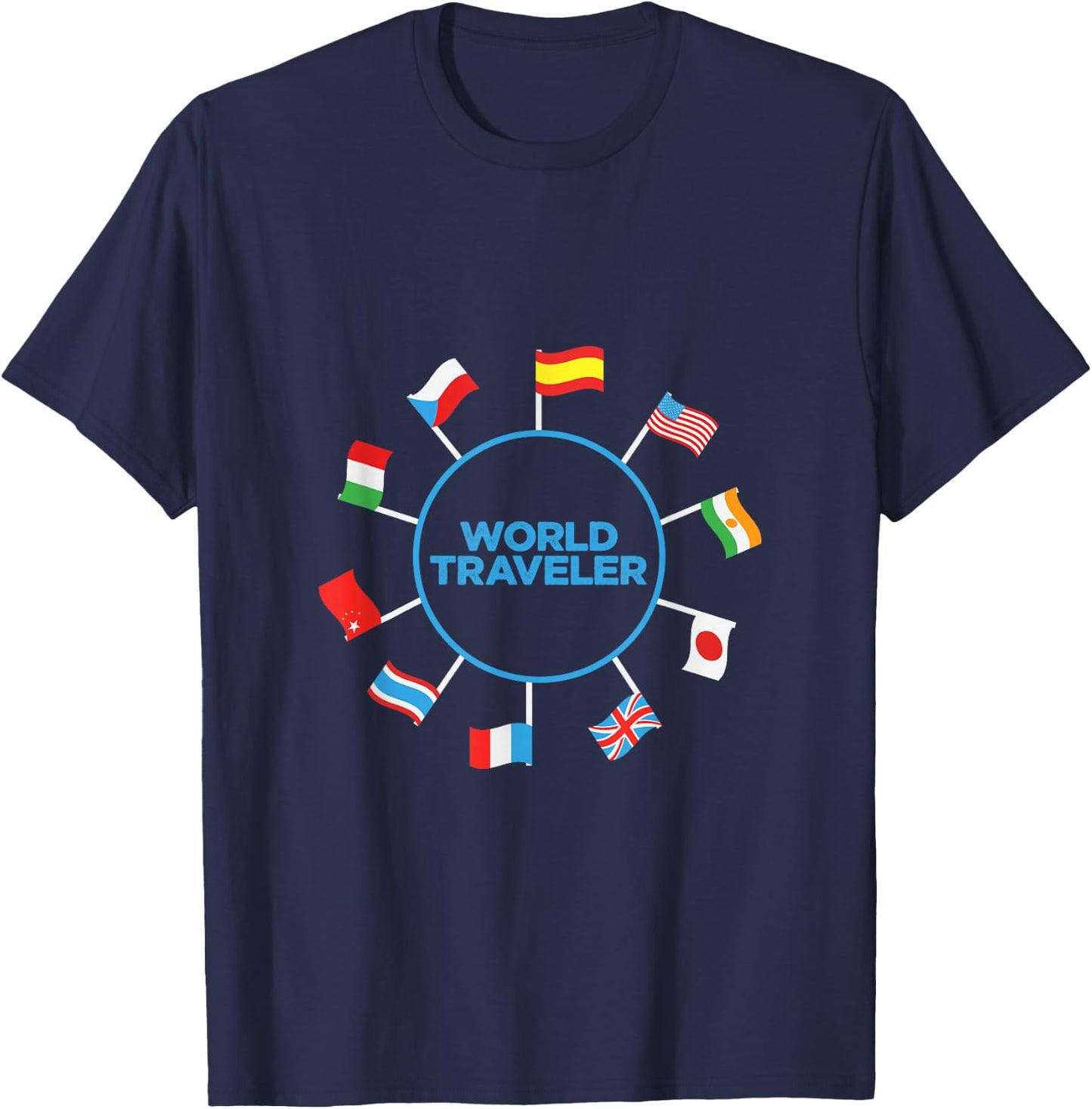 Toddler World Traveler Shirts Kids World Traveler Adventure T-Shirt - T-Shirt | Navy