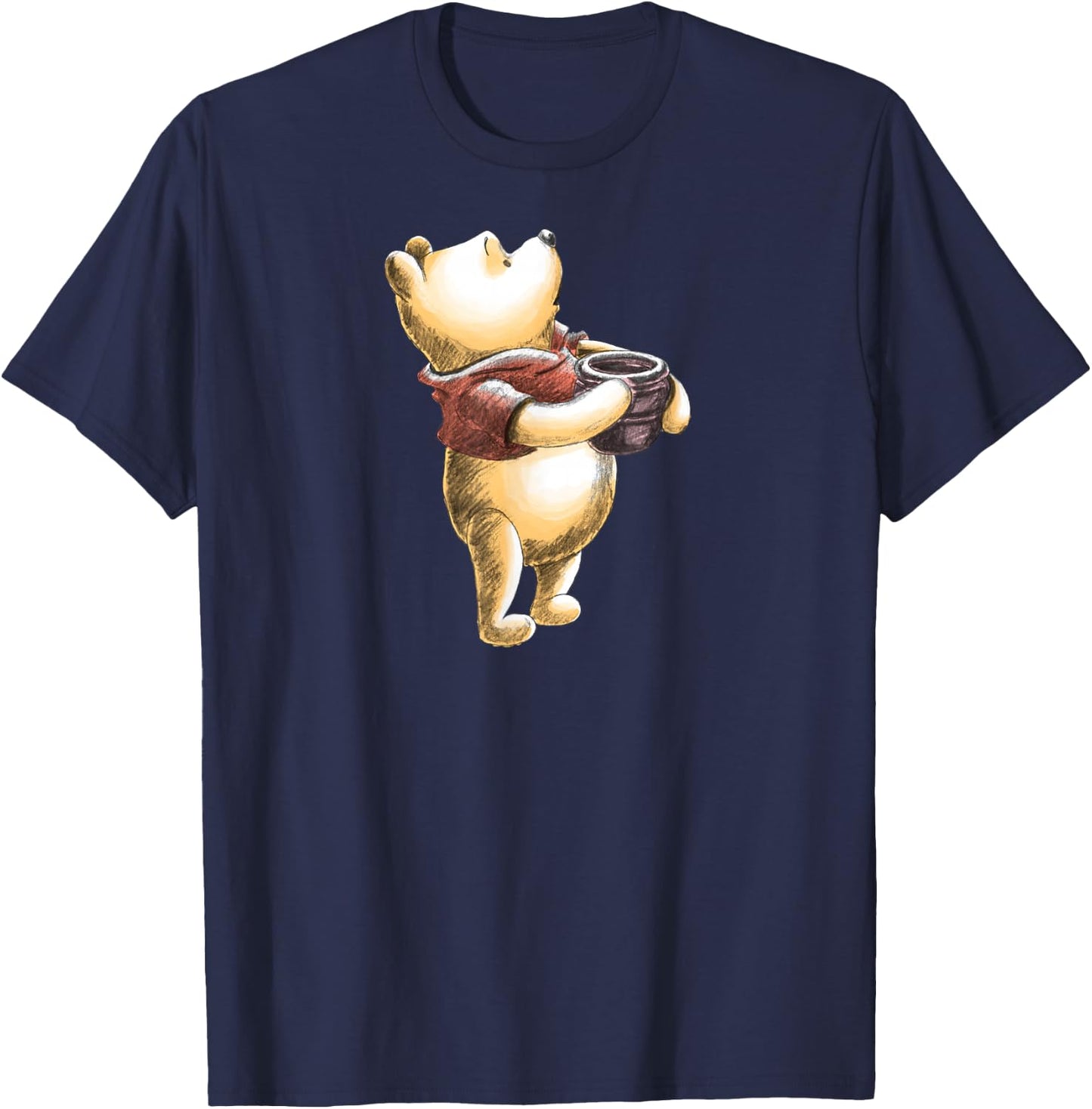 Disney - Winnie The Pooh Sketch T-Shirt - T-Shirt | Navy