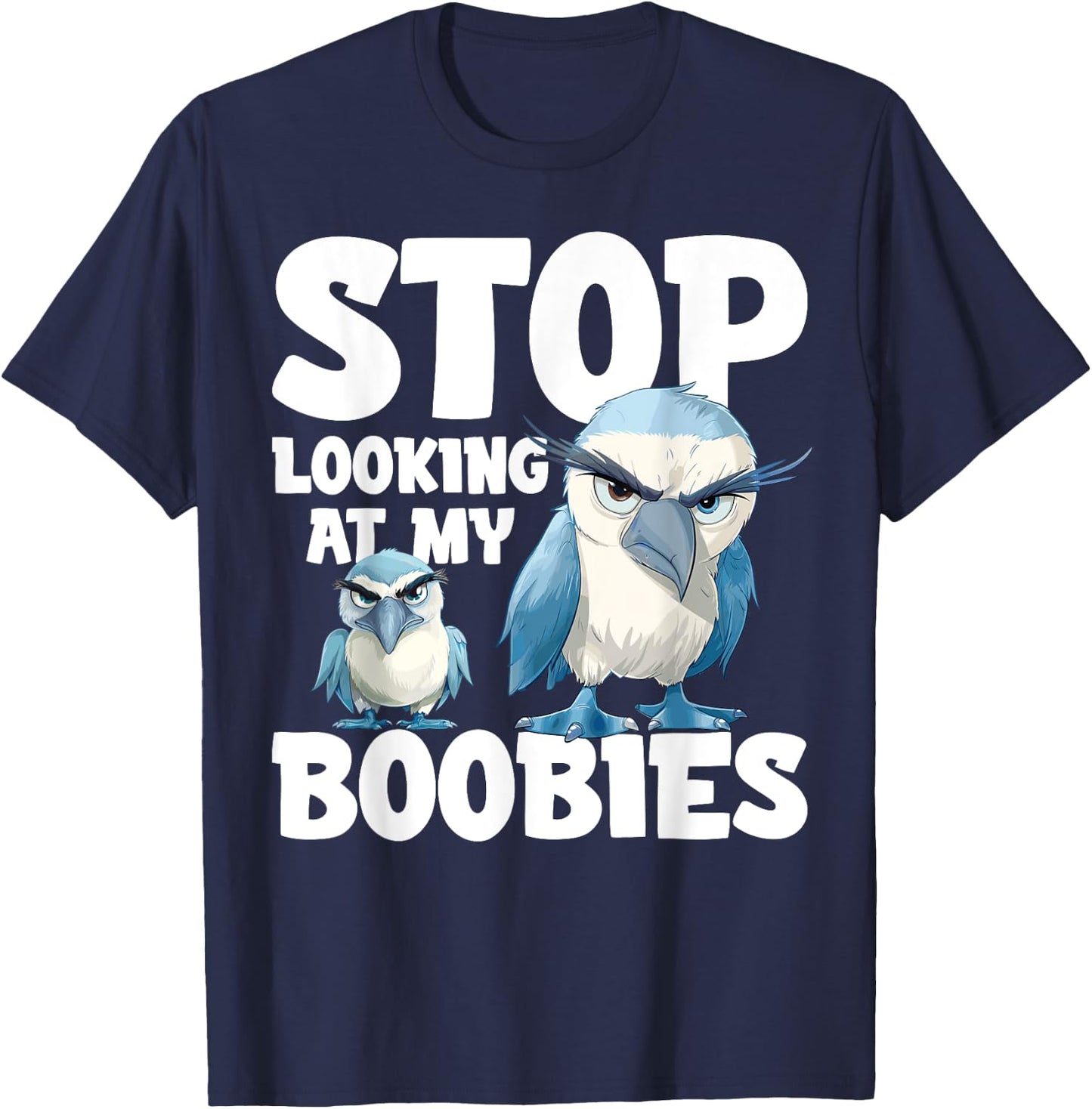 Blue Footed Booby Seabird Galapagos Islands Blue Foot Boobie T-Shirt - T-Shirt | Navy