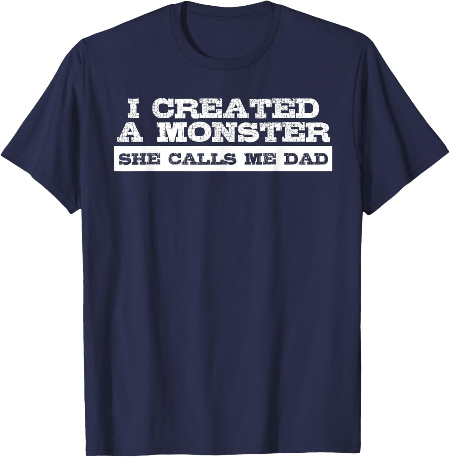 Funny Gift Dad from Daughter First Father's Day T-Shirt - T-Shirt | Navy