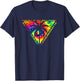 Koloa Surf Triangulated Palm Tie Dye Logo Surf Graphic T-Shirt - T-Shirt | Navy