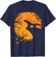 Honey Badger Halloween Moon Silhouette Spooky Honey Badger T-Shirt - T-Shirt | Navy