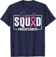 Support Squad Breast Cancer Awareness Pink Ribbon T-Shirt - T-Shirt | Navy