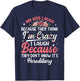 My Kids Laugh Because They Think I'm Crazy Funny Floral T-Shirt - T-Shirt | Navy
