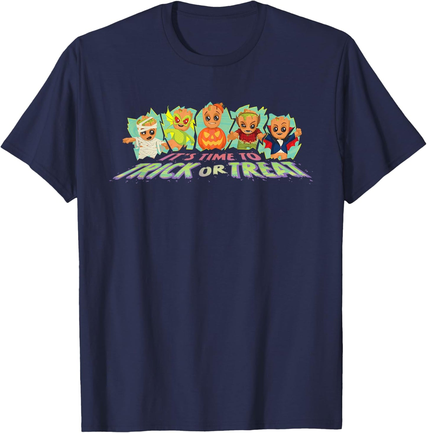 Marvel Baby Groot Monster Costumes Halloween Trick or Treat T-Shirt - T-Shirt | Navy