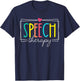 Speech Therapy Speech Language Pathologist SLP Women Funny T-Shirt - T-Shirt | Navy