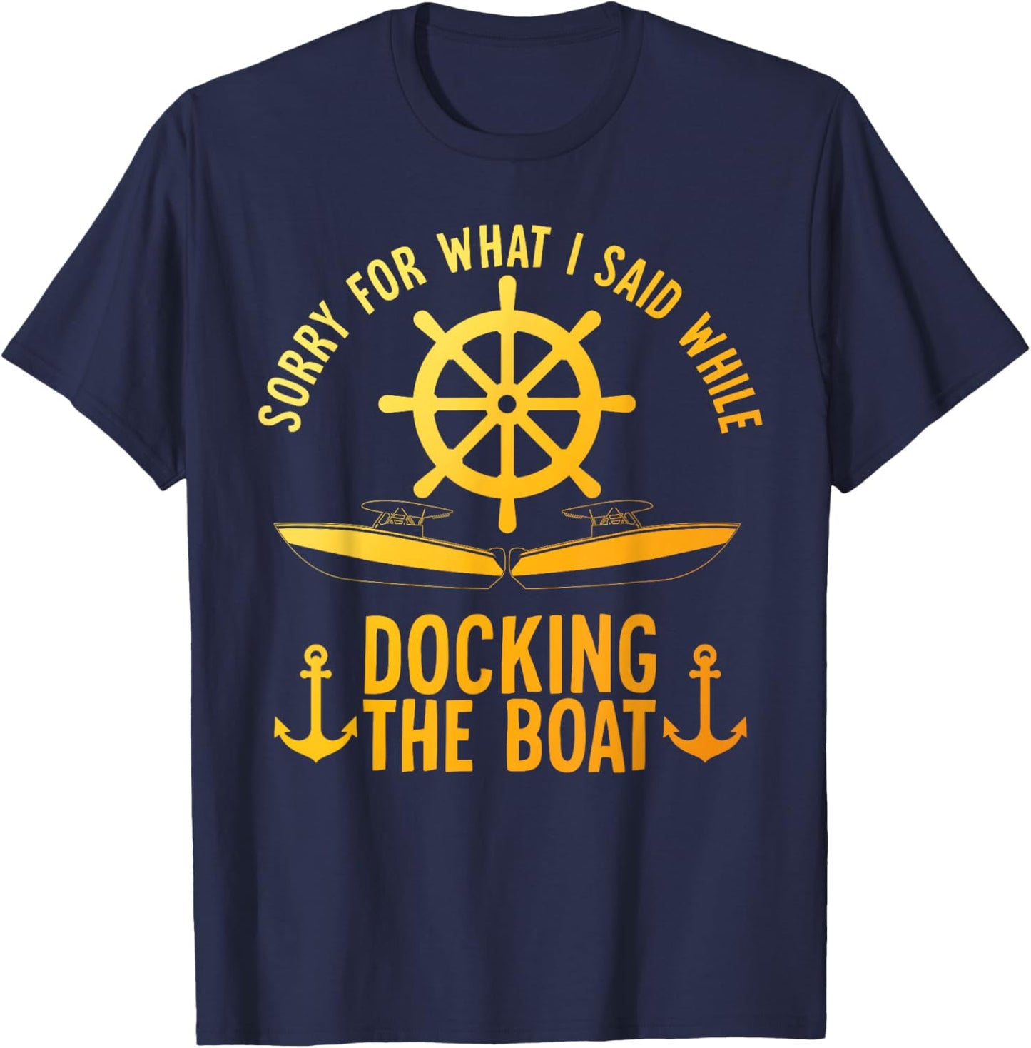Funny Boating Art Women Boater Pontoon Boat Lover T-Shirt - T-Shirt | Navy