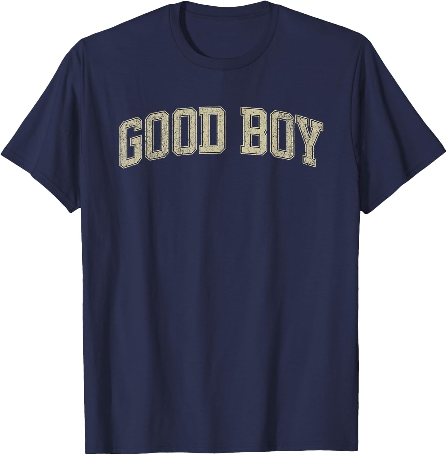 Good Boy Varsity Style Men's Boys' Good Boy T-Shirt - T-Shirt | Navy