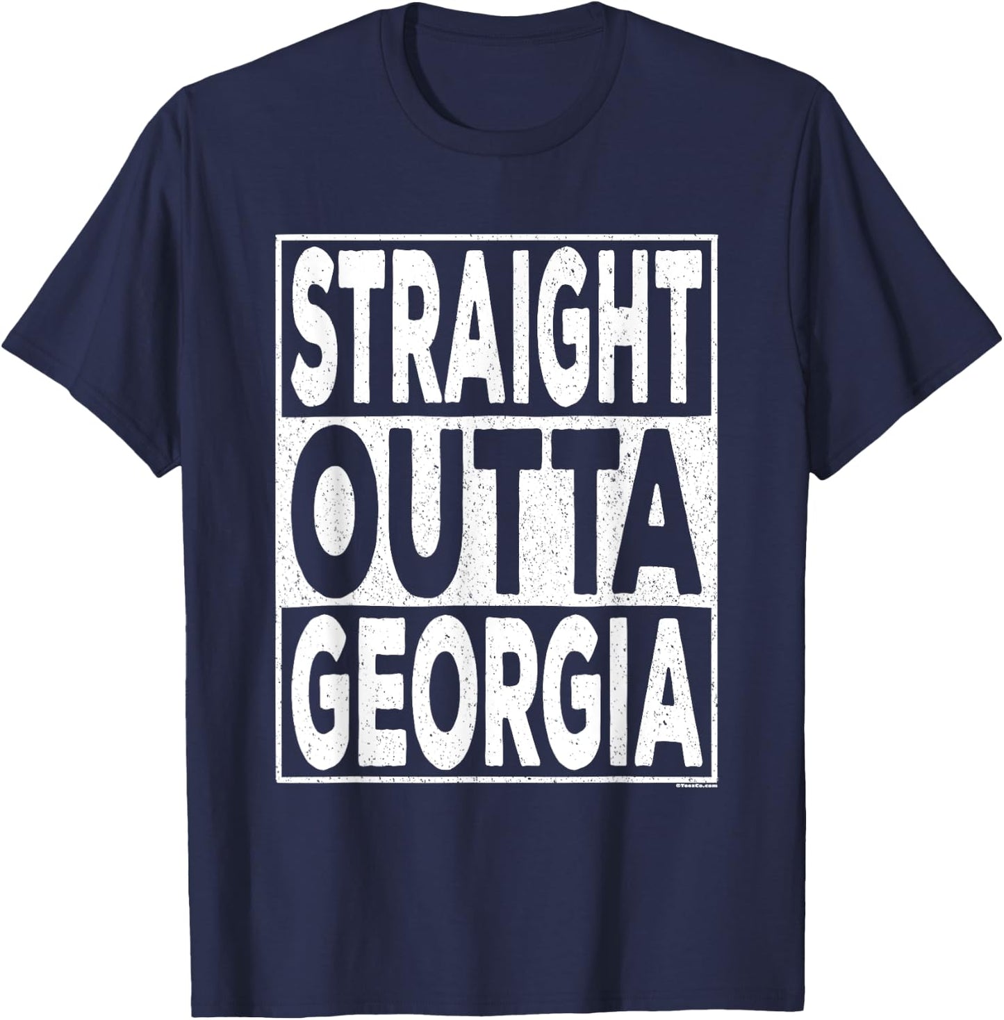 Straight Outta Georgia T-Shirt - T-Shirt | Navy