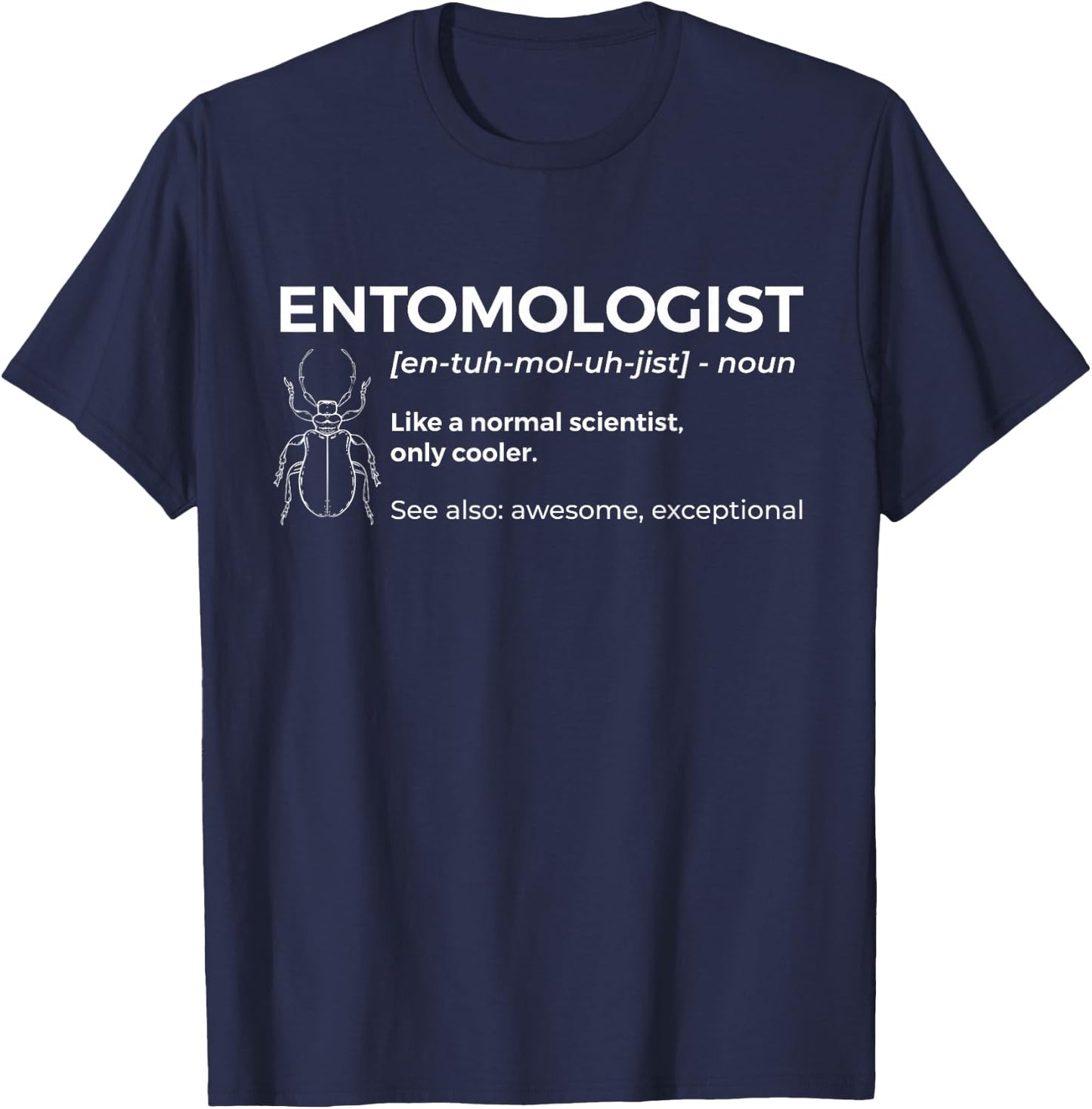 Entomologist Definition - Entomology Insect Collector Small T-Shirt - T-Shirt | Navy