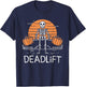 Skeleton Deadlift Spooky Weightlifting Workout T-Shirt - T-Shirt | Navy