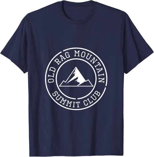 Climbed Old Rag Mountain Summit Club Hike Virginia USA T-Shirt - T-Shirt | Navy
