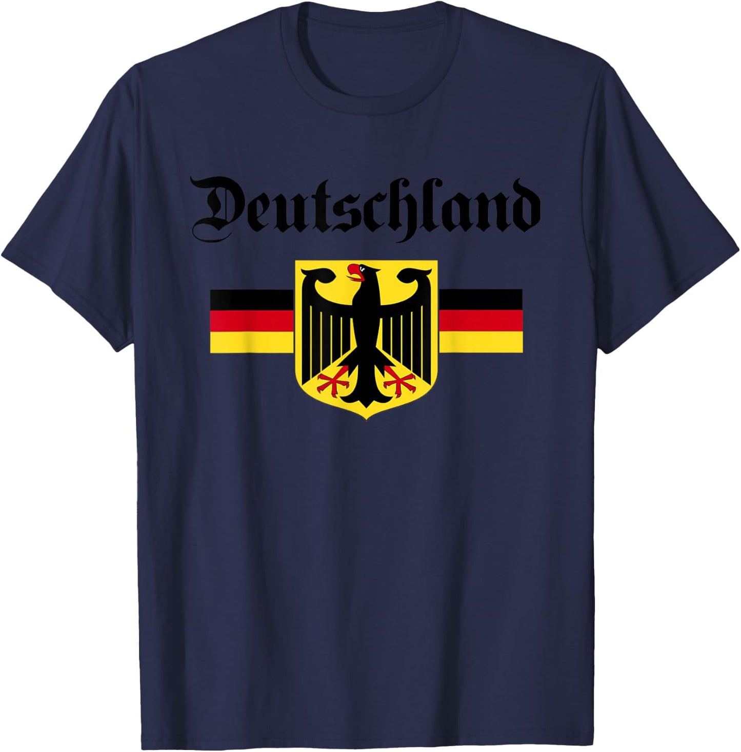 Deutschland Flag of German Eagle Germany German Small T-Shirt - T-Shirt | Navy