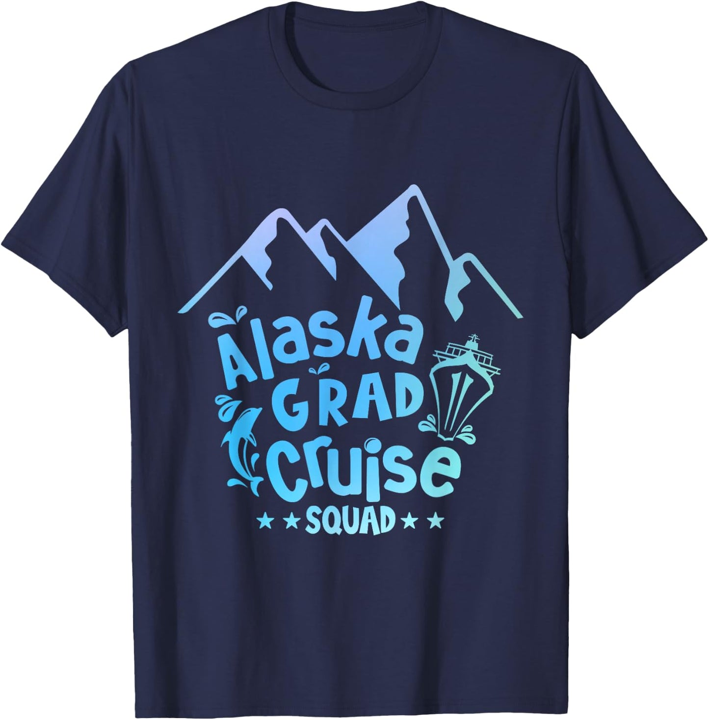 Graduation Cruise 2024 Alaska Senior Grad Alaskan Trip 2024 T-Shirt - T-Shirt | Navy