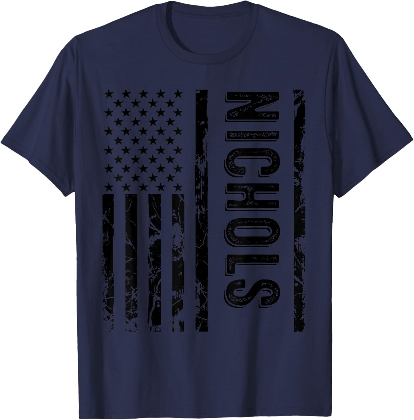 Nichols Last Name Funny Surname Team Nichols Family Reunion T-Shirt - T-Shirt | Navy
