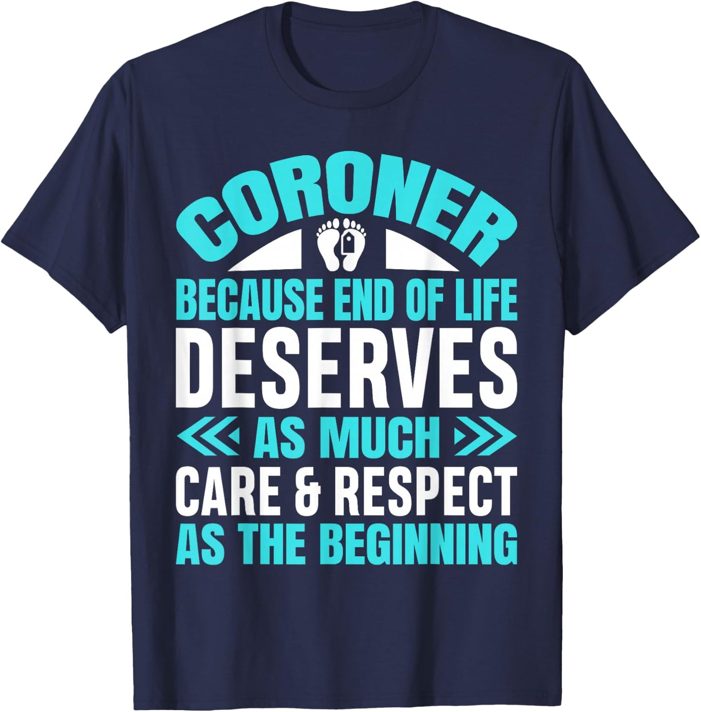 Coroner Forensic Scientist Autopsy Medical Examiner Coroner T-Shirt - T-Shirt | Navy