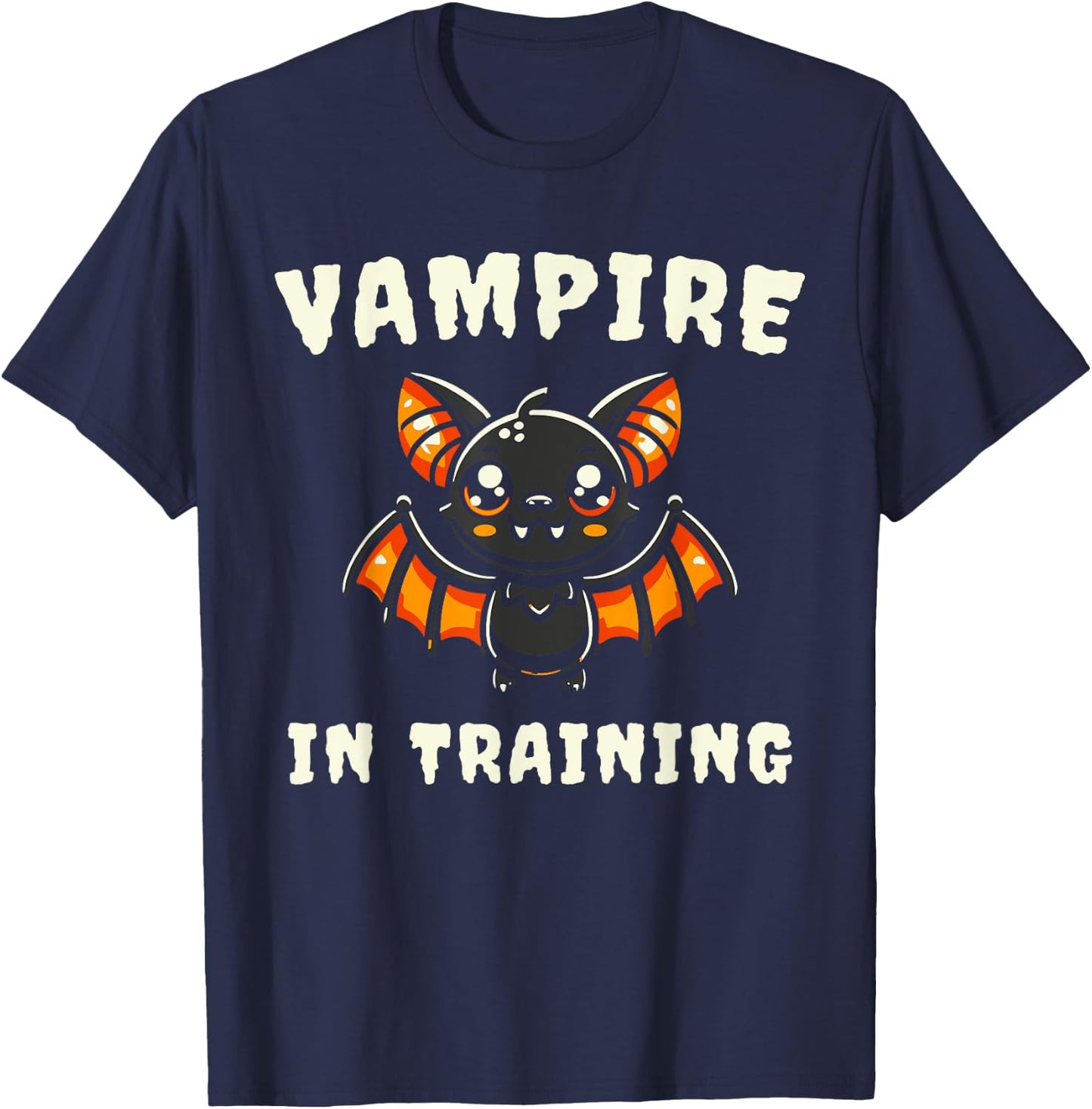 Vampire In Training Halloween Bat T-Shirt - T-Shirt | Navy