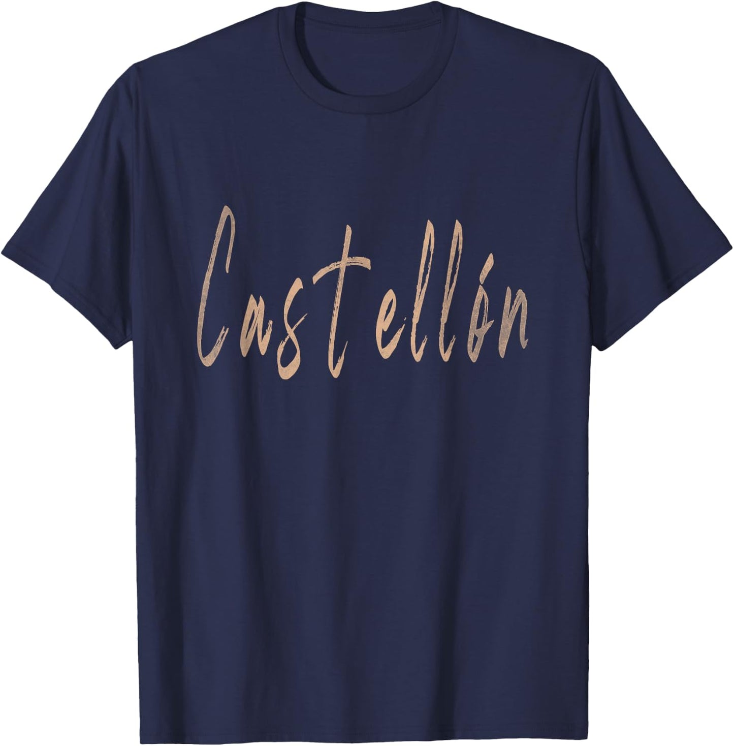 Castellón Spain Vintage Elegant Design T-Shirt - T-Shirt | Navy