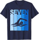 7th Birthday Swimming 7 Year Old Birthday Swimmer T-Shirt - T-Shirt | Navy