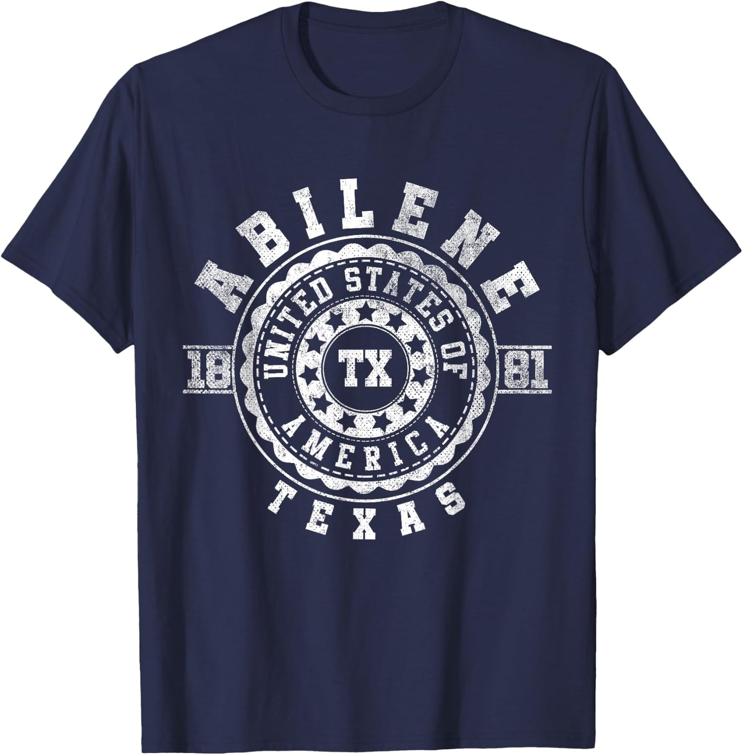 Abilene TX | Texas | Vintage City Apparels T-Shirt - T-Shirt | Navy
