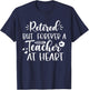 Retired But Forever A Teacher At Heart Teacher Retirement T-Shirt - T-Shirt | Navy