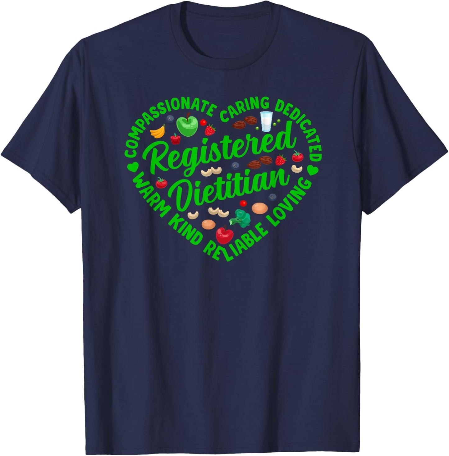 Registered Dietitian Nutritionist Dietary Expert T-Shirt - T-Shirt | Navy