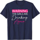 Warning The Girls are Drinking Again girls funny drinking T-Shirt - T-Shirt | Navy