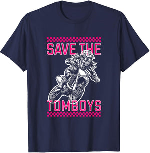 Save The Tomboys T-Shirt - T-Shirt | Navy