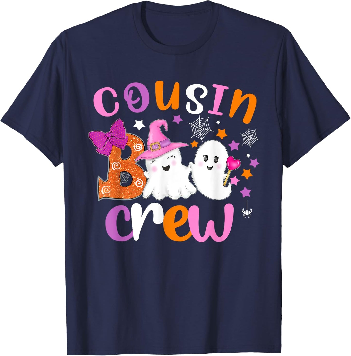 Cousin Boo crew Halloween matching shirts Halloween cousin T-Shirt - T-Shirt | Navy