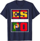 Half Portuguese half Spanish Mixed Heritage Portugal Spain T-Shirt - T-Shirt | Navy