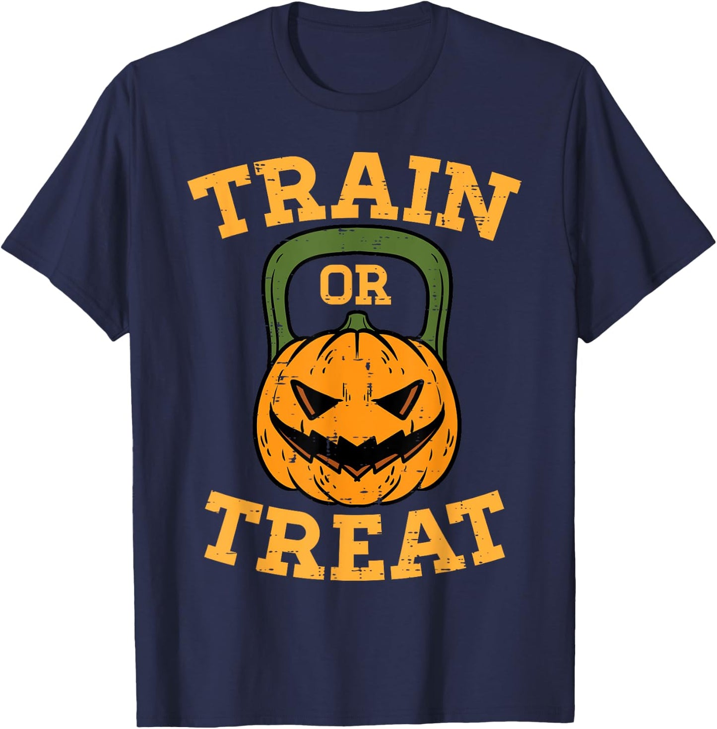 Halloween Gym Train or Treat Workout Costume Men Women Kids T-Shirt - T-Shirt | Navy