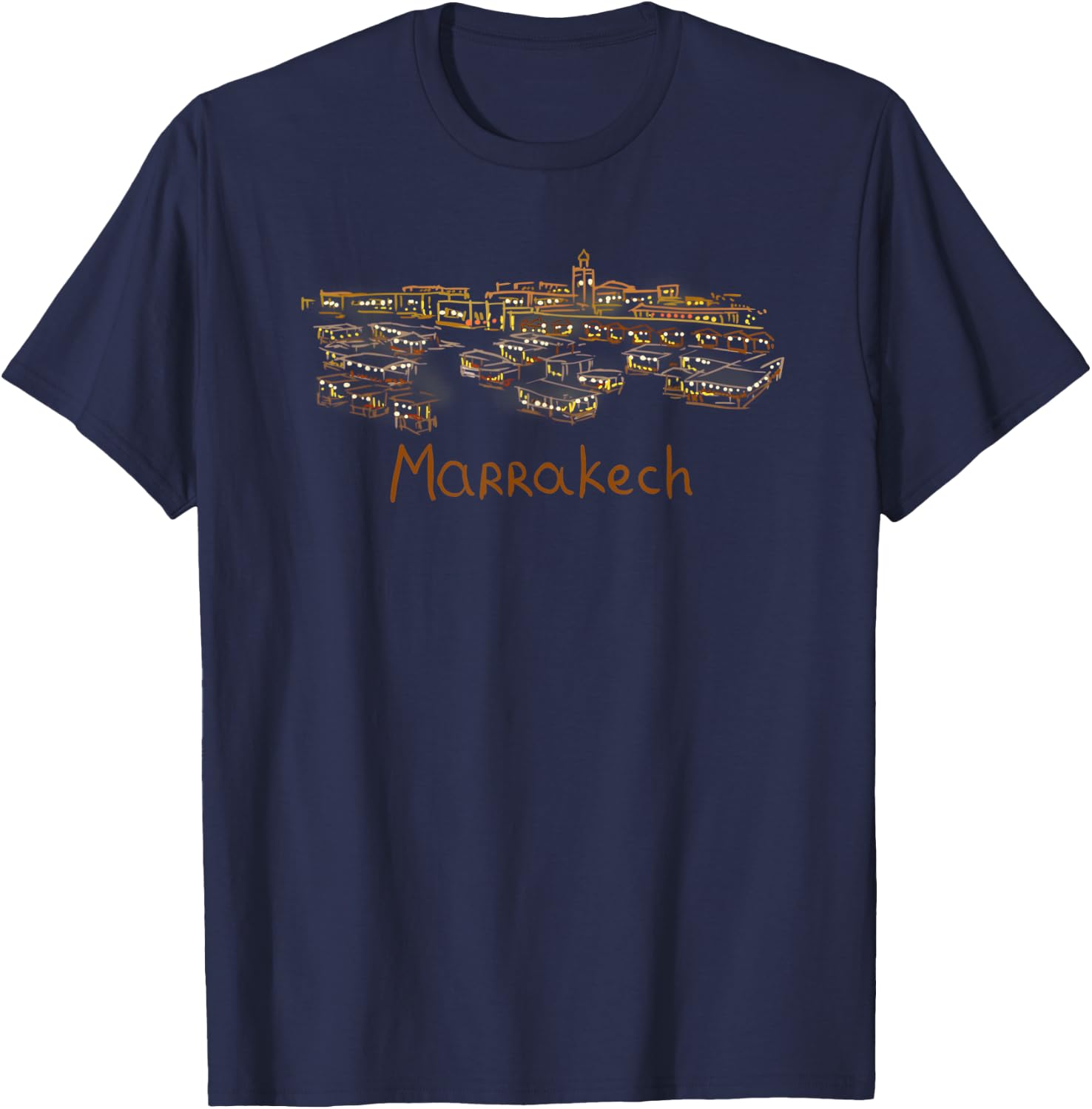 Marrakesh City Morocco souvenir gift women T-Shirt - T-Shirt | Navy