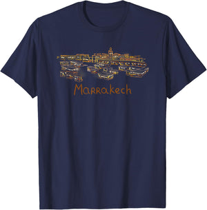 Marrakesh City Morocco souvenir gift women T-Shirt - T-Shirt | Navy