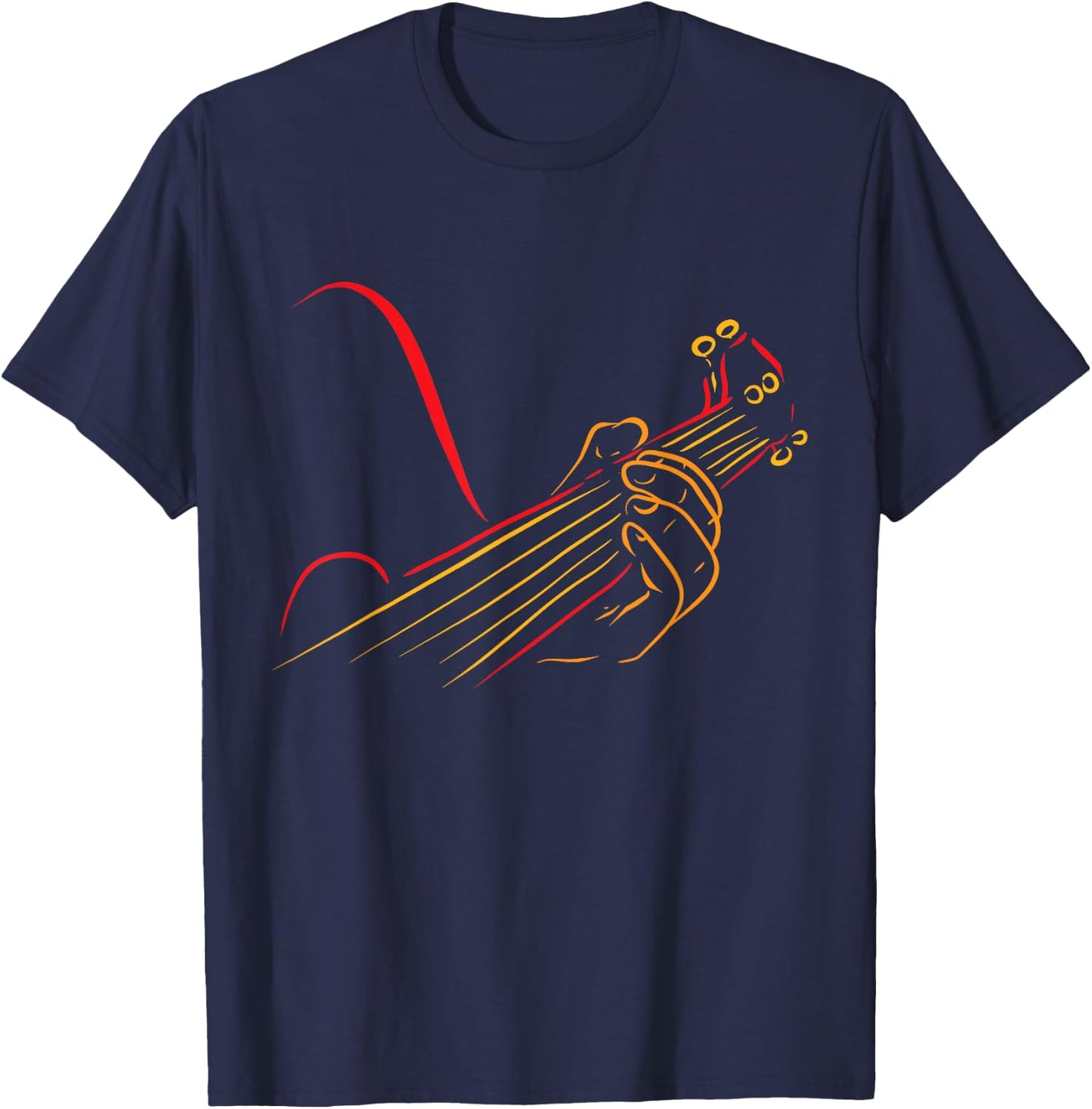 Playing Guitar Guitarist Music Life Funny Gift T-Shirt - T-Shirt | Navy